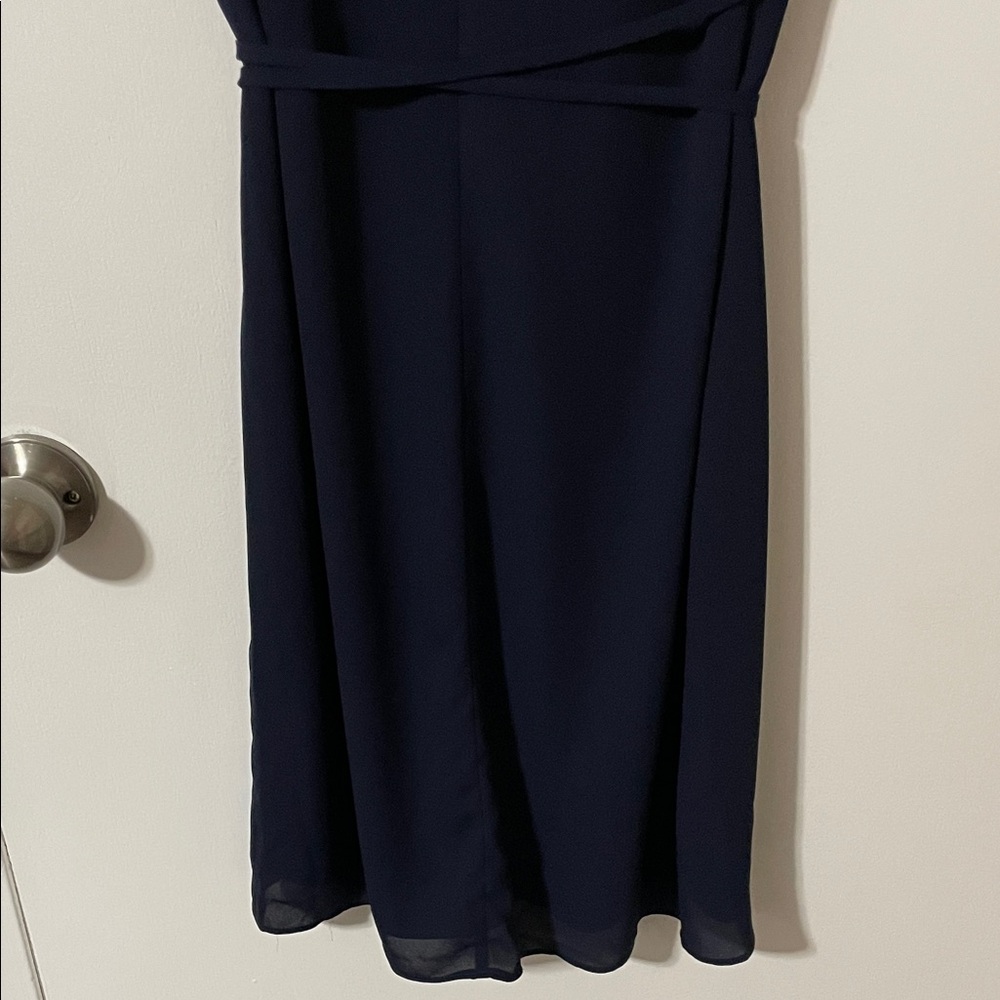 Babaton Wallace Navy Wrap Dress Size XXS - Picture 11 of 11